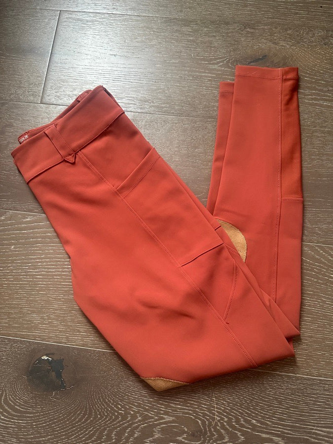 Free Ride Equestrian - Pro 1.0 - Rust - Suede Knee Patch Breeches
