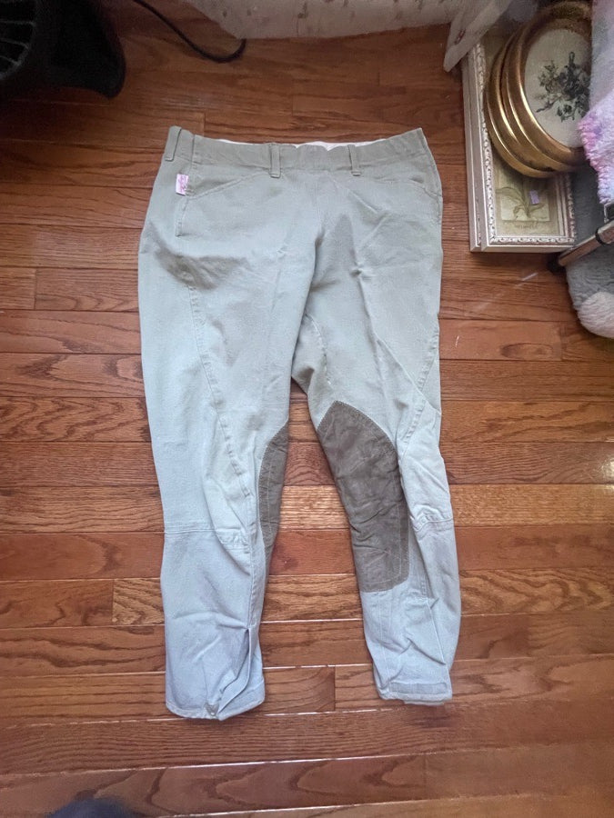 Tailored Sportsman Tan Side Zip Breech, size 26R