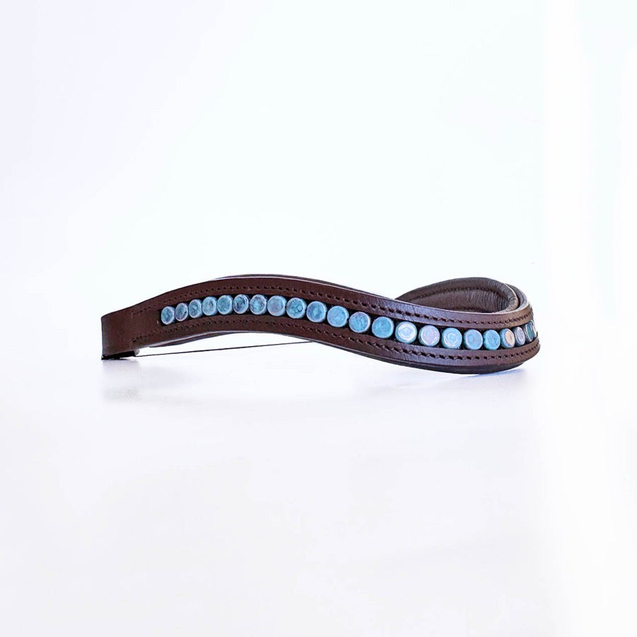 OTHER Blue Beaded Browband