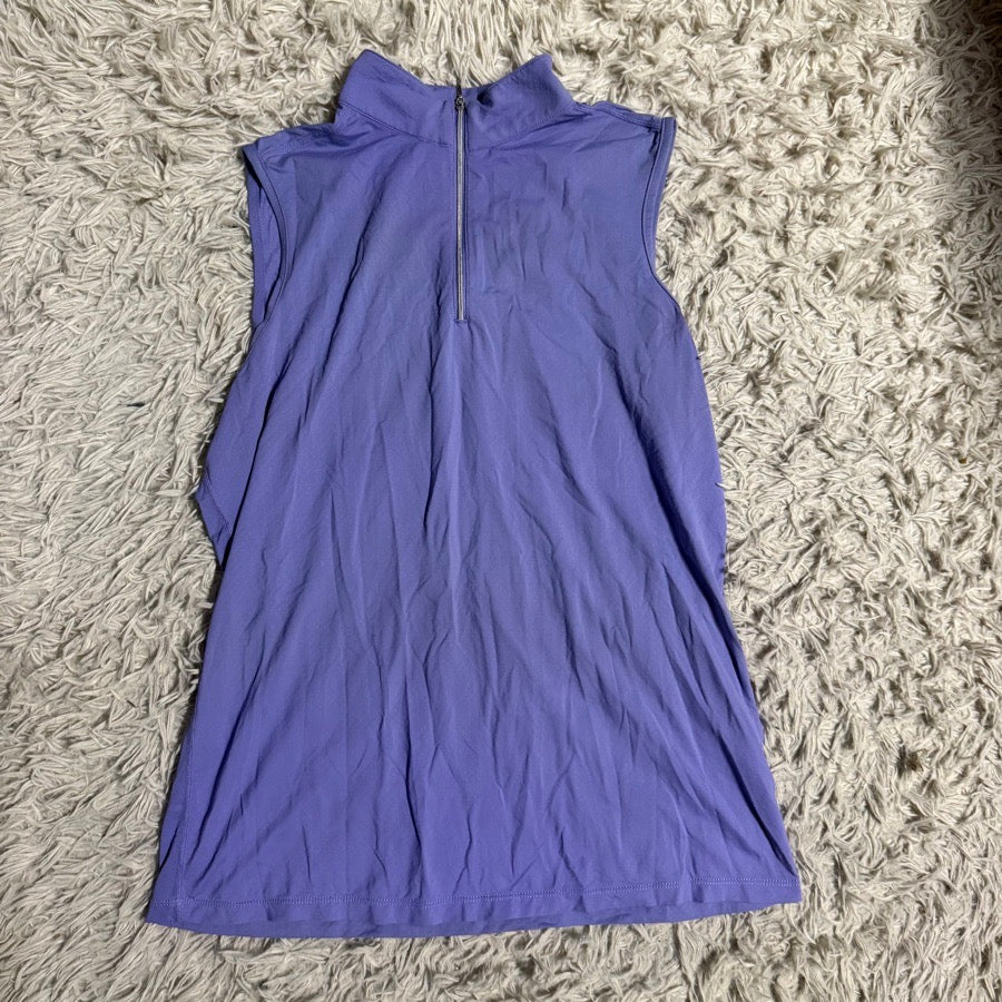 DOVER SADDLERY Women’s Large Purple Dover Sleeveless Horseback Riding Sunshirt