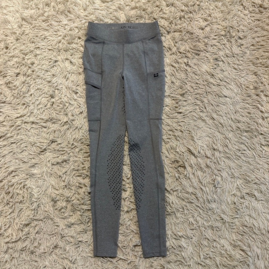 Women’s Size 24 Grey Mountain Horse Full Seat Horseback Riding Tights Breeches