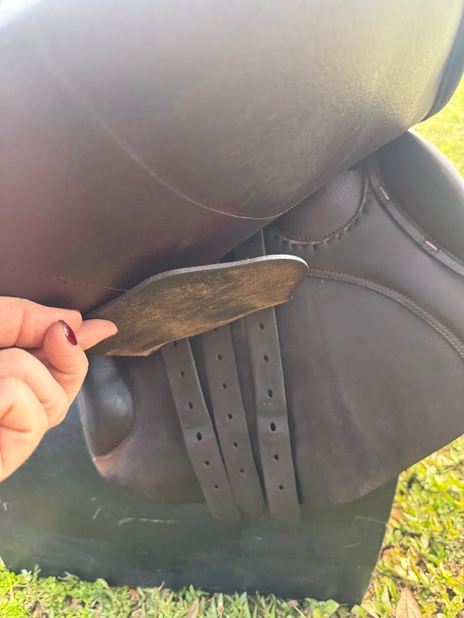 BUTET 17.5” Butet Premium Saddle - Full Calfskin - 2018 - L Seat - 2.5 Flaps - 4.25” (6)