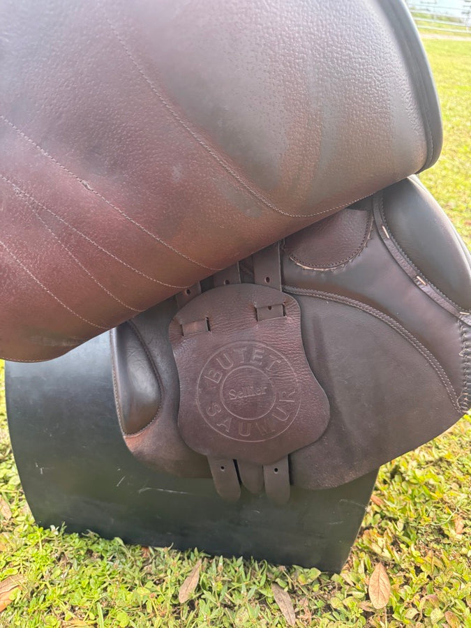 BUTET 17.5” Butet Premium Saddle - Full Calfskin - 2018 - L Seat - 2.5 Flaps - 4.25” (5)