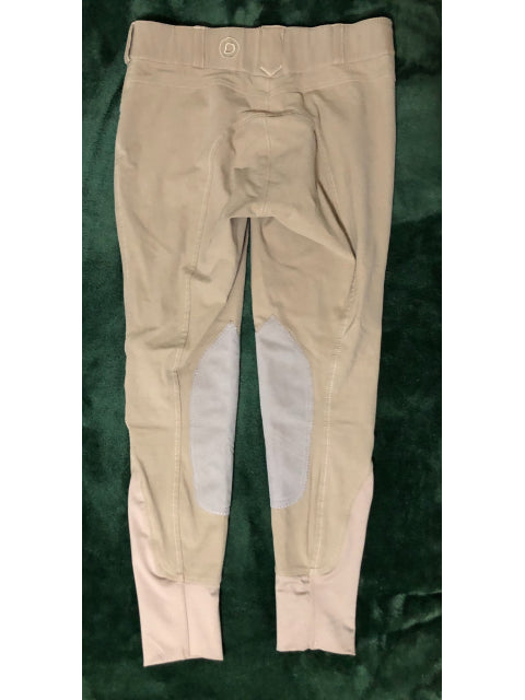 Dublin Suede Knee Patch Breeches, Tan, Size 26.