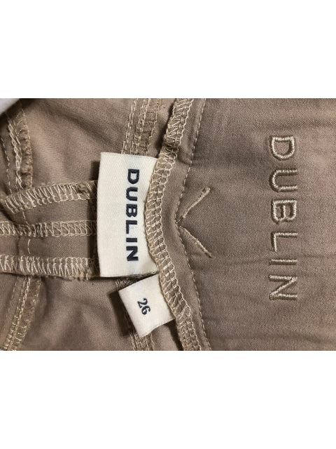 Dublin Suede Knee Patch Breeches, Tan, Size 26.