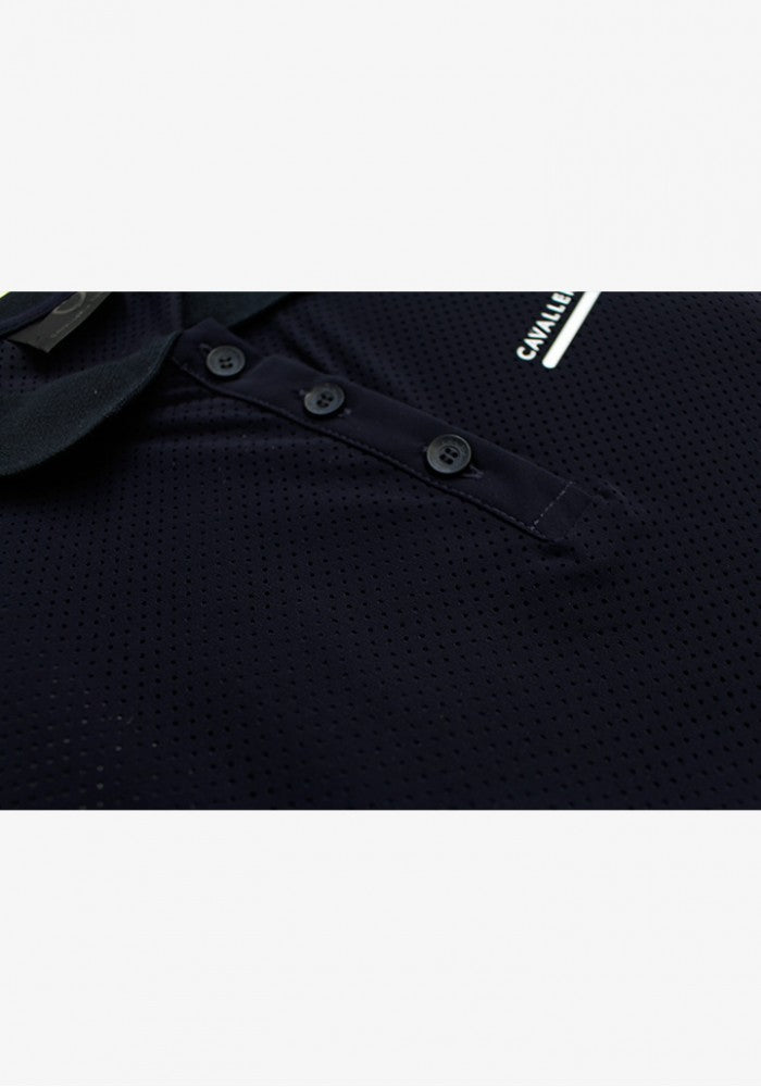 Cavalleria Toscana Fully Perforated Jersey S/S Training Polo - S - New!