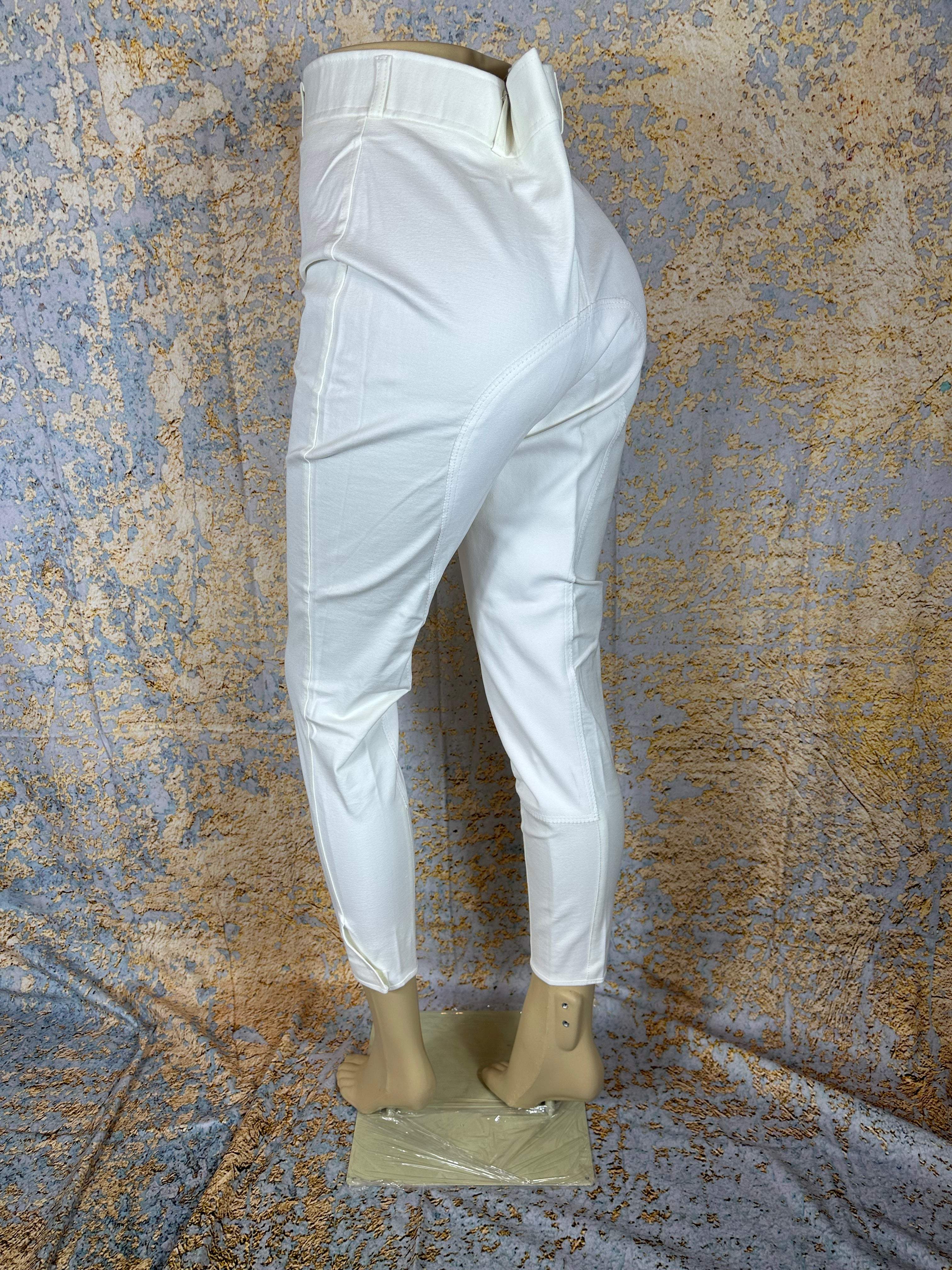 Equilance Ladies White Full Seat Breeches Size 44
