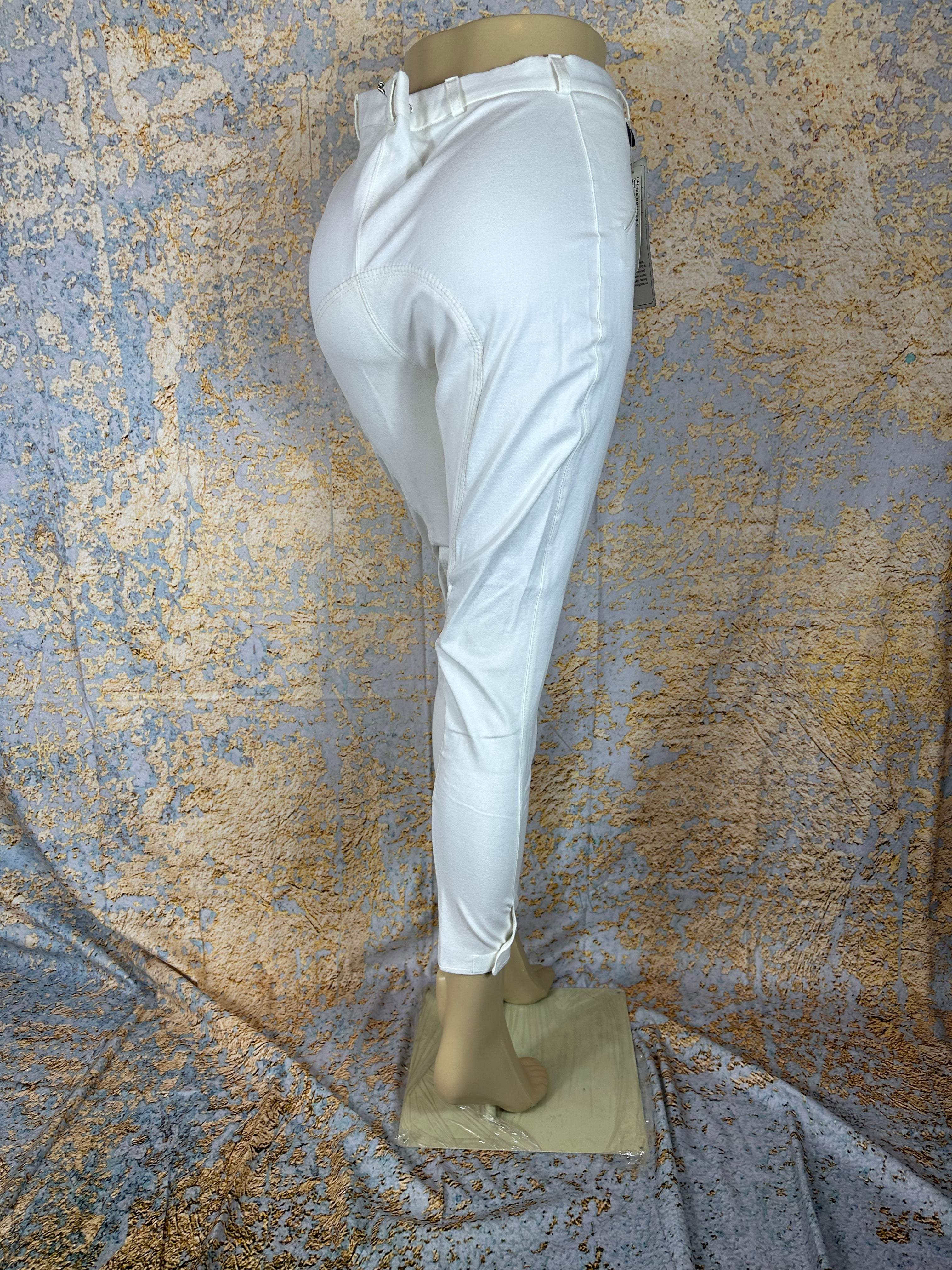 Royal Highness Womens Full Seat White Breeches Size 32