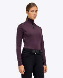 Cavalleria Toscana Flock Print Wool Quarter Zip Turtleneck - POD307