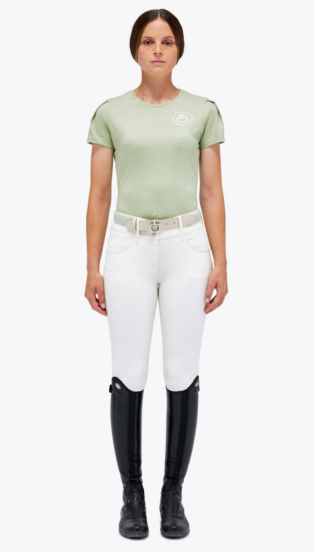 Cavalleria Toscana Puff Sleeve Emblem T-Shirt - TSD067