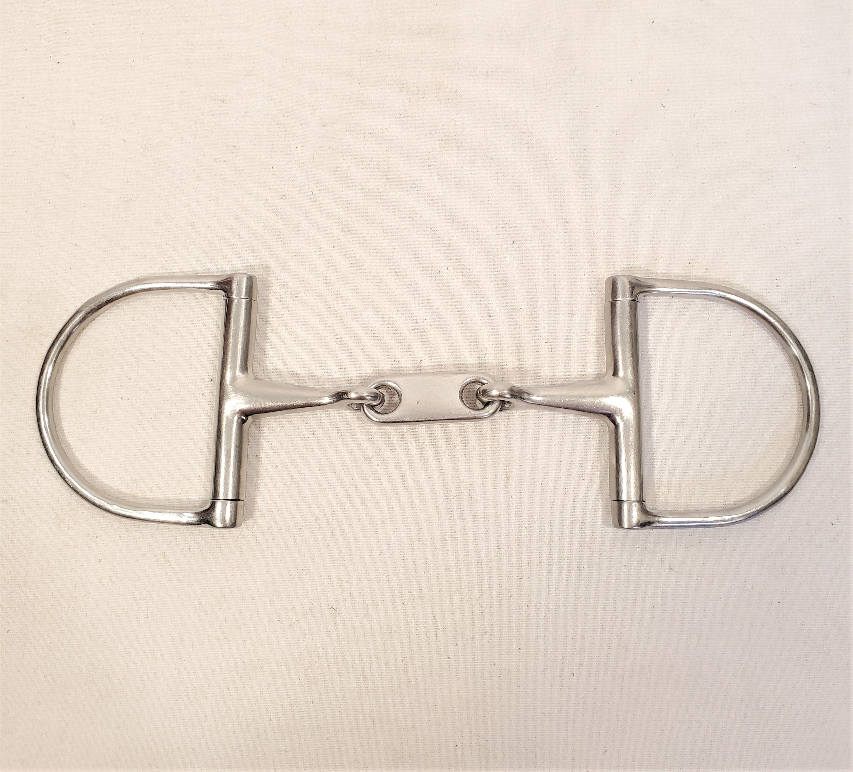 Korsteel Stainless Steel French Link Dee Ring Snaffle Bit - 5"