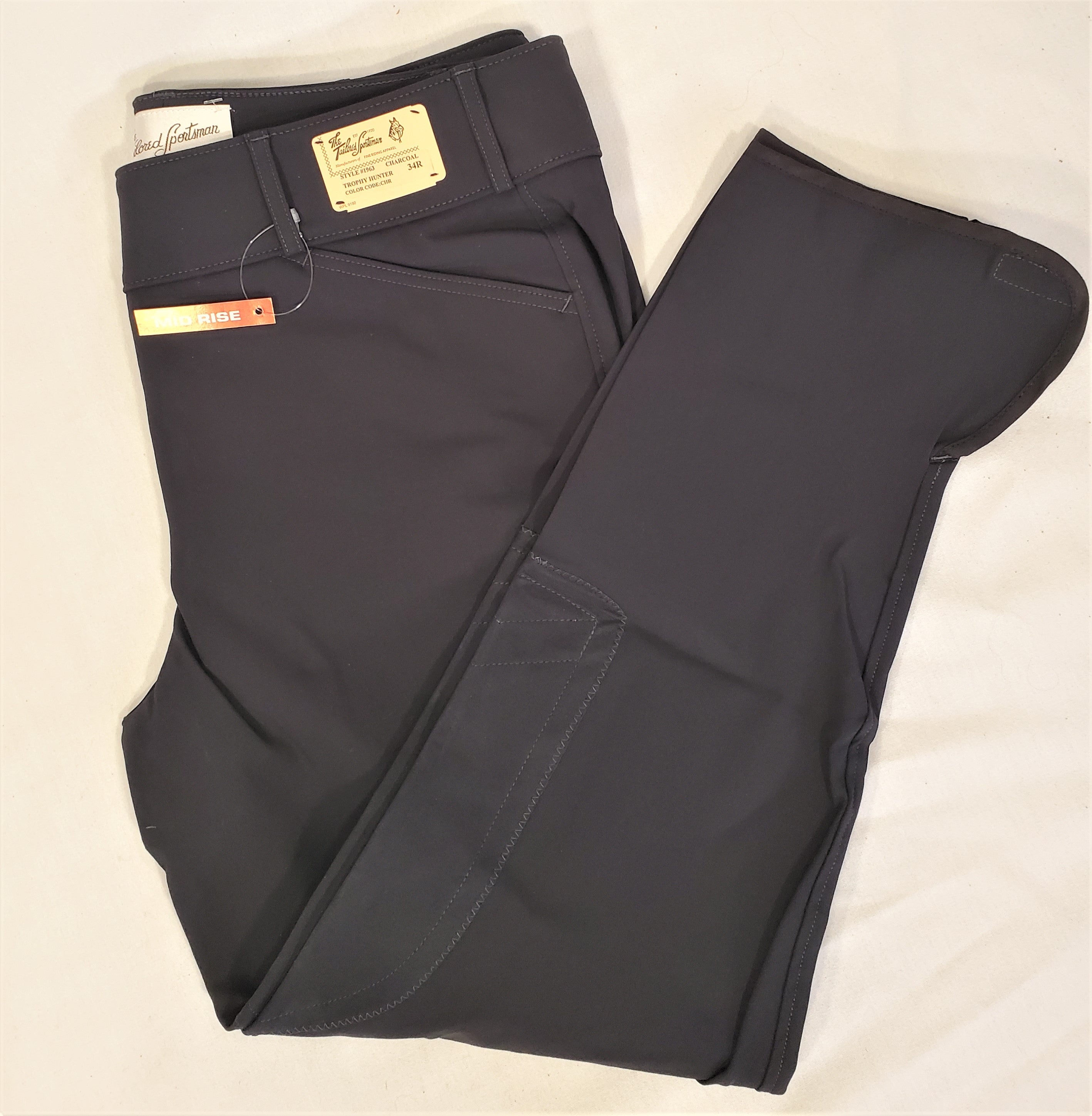 Tailored Sportsman Mid Rise Front Zip Trophy Hunter Breech - 34R - New!