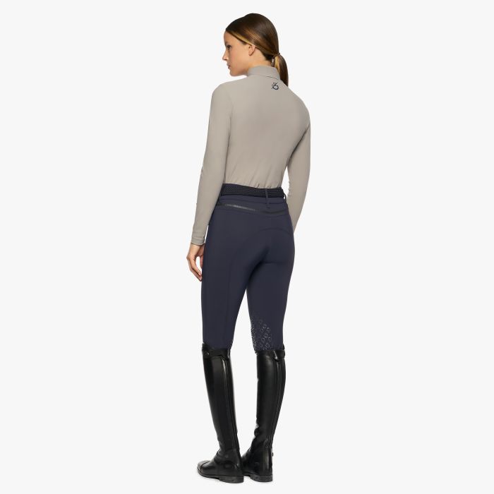 CAVALLERIA TOSCANA TEAM DAYTONA L/S ZIP MOCK TURTLENECK
