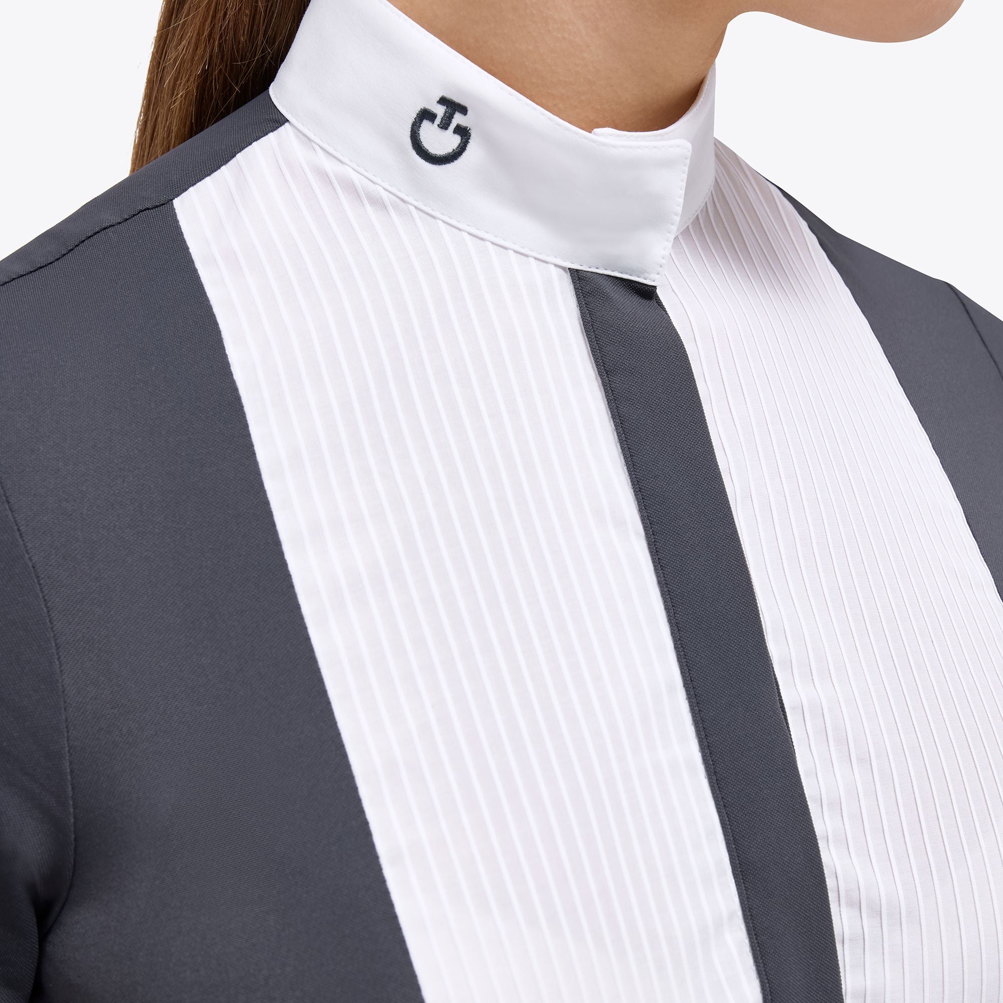 🌟 New - 50% OFF 🌟 Tech Piquet w/Cotton Pleated Bib S/S Competition Shirt