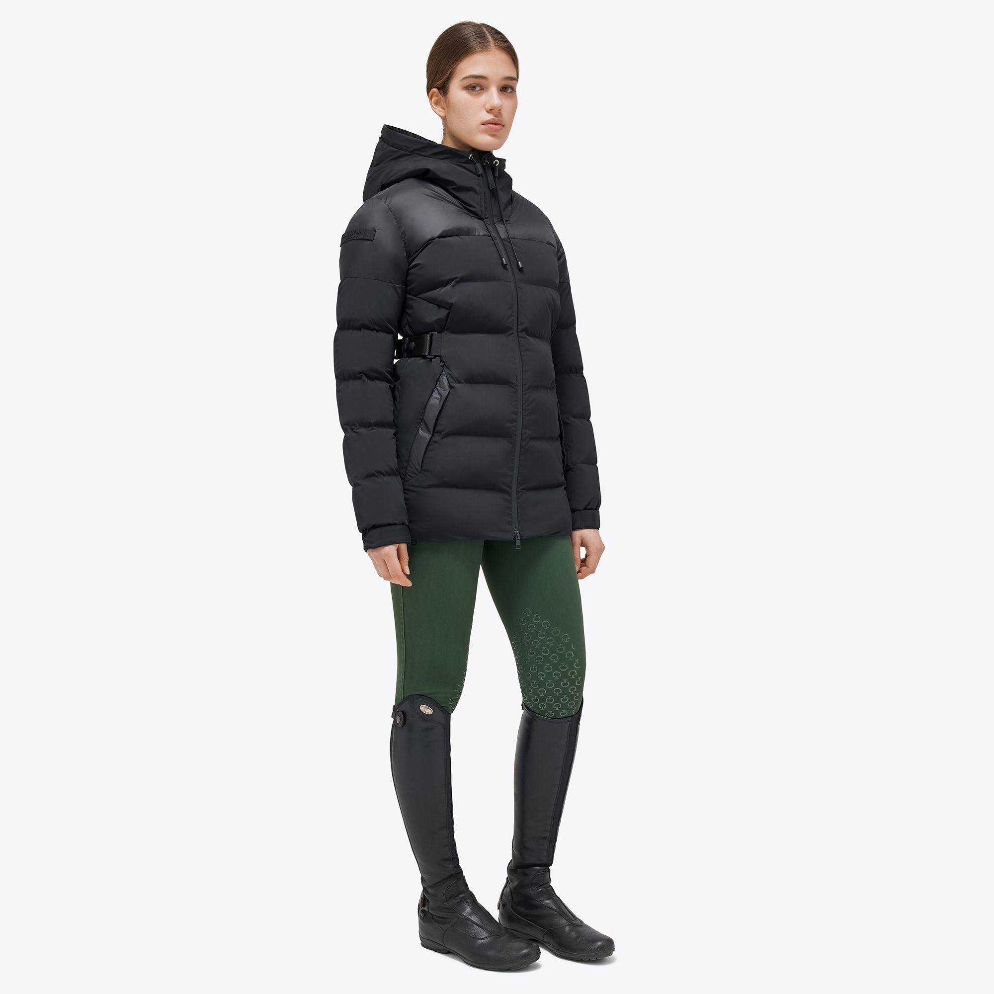 🌟 New - 50% OFF 🌟 CT Long Hooded Nylon Puffer Jacket w/ Belt