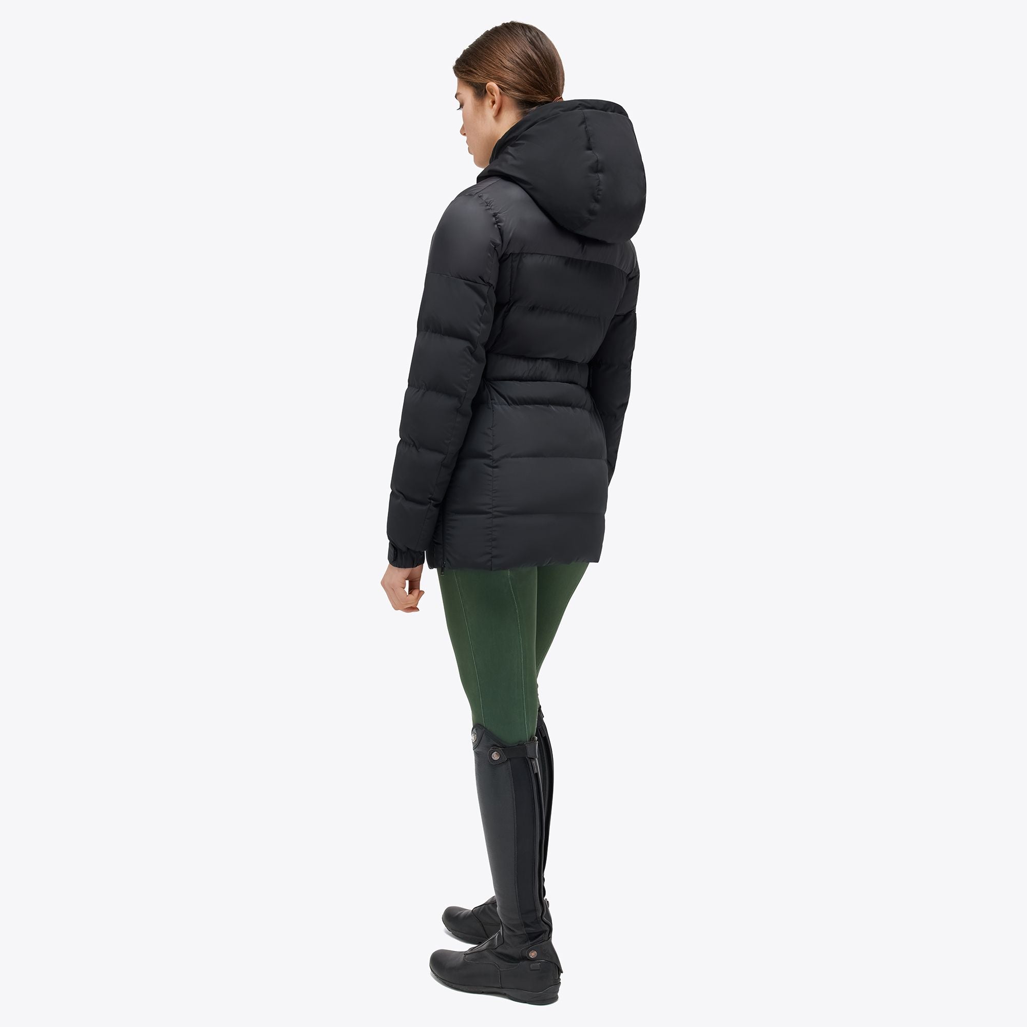 🌟 New - 50% OFF 🌟 CT Long Hooded Nylon Puffer Jacket w/ Belt