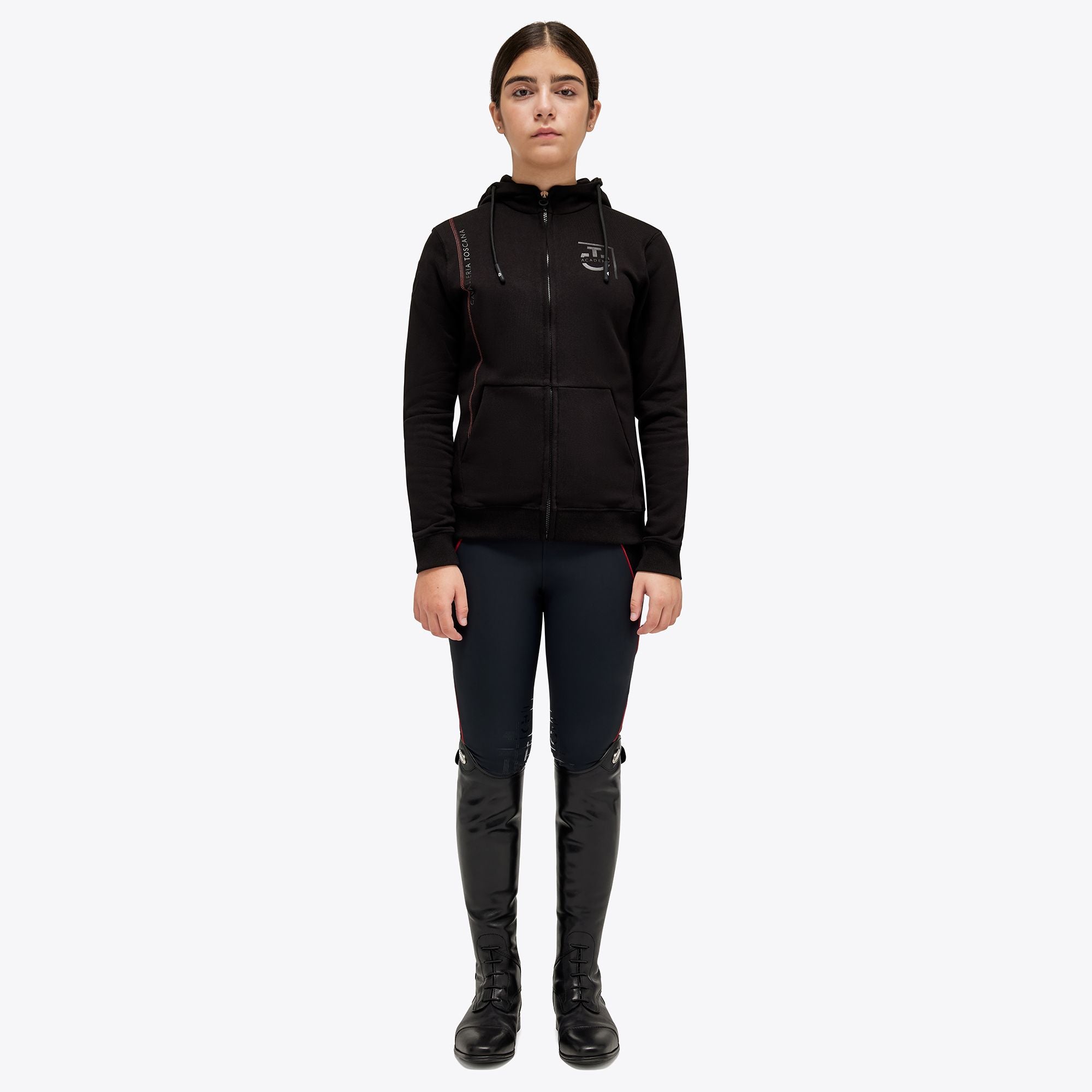 CT Academy Brushed Cotton Hooded Zip Sweatshirt