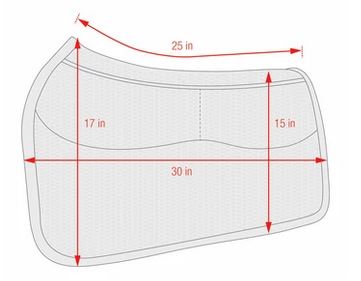 ECP - 3D Western Pad with Memory Foam