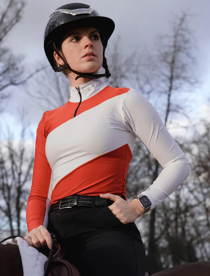 CRINIĒRE Sophie Riding Shirt Red - New!