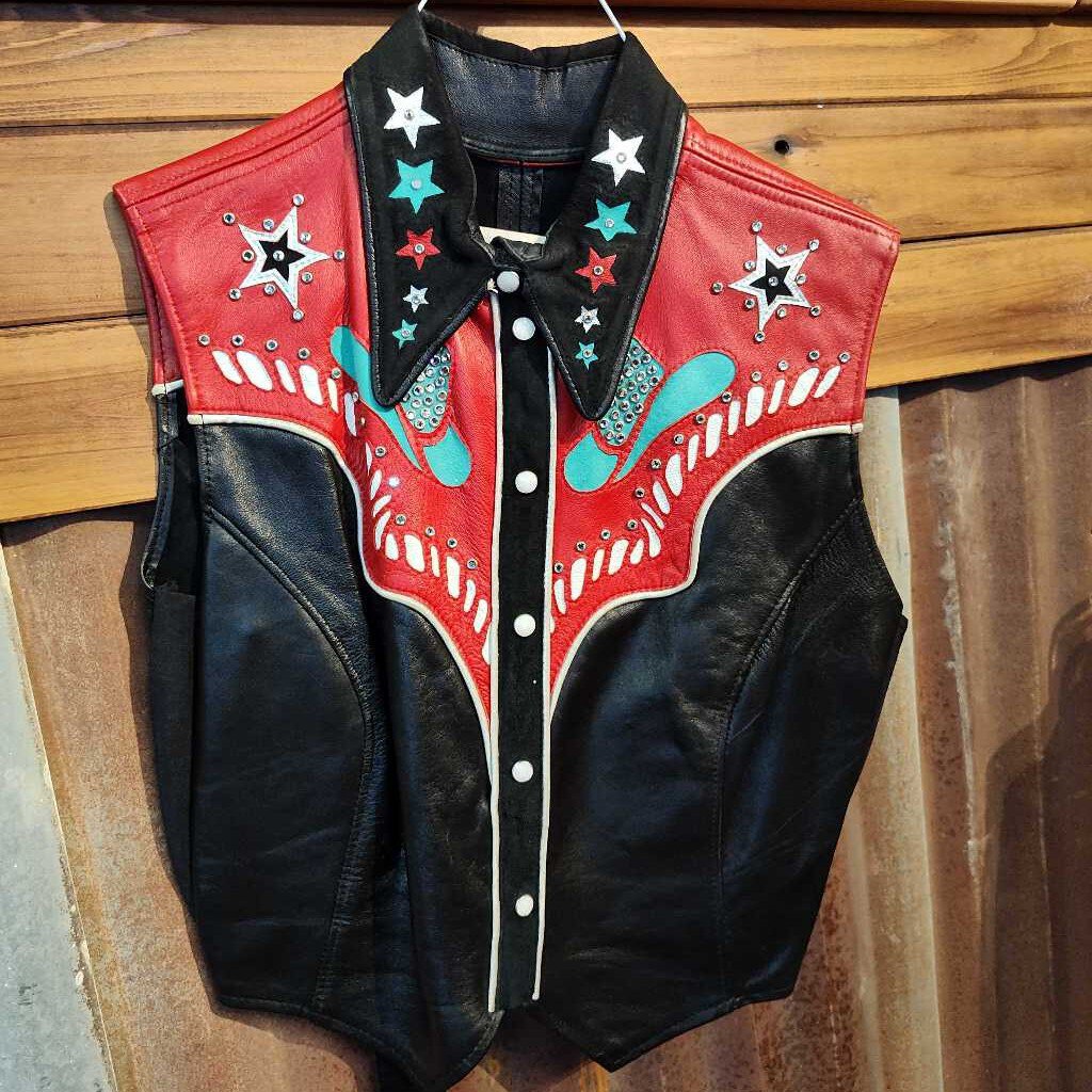 Western Show vest- With Belt and cuffs