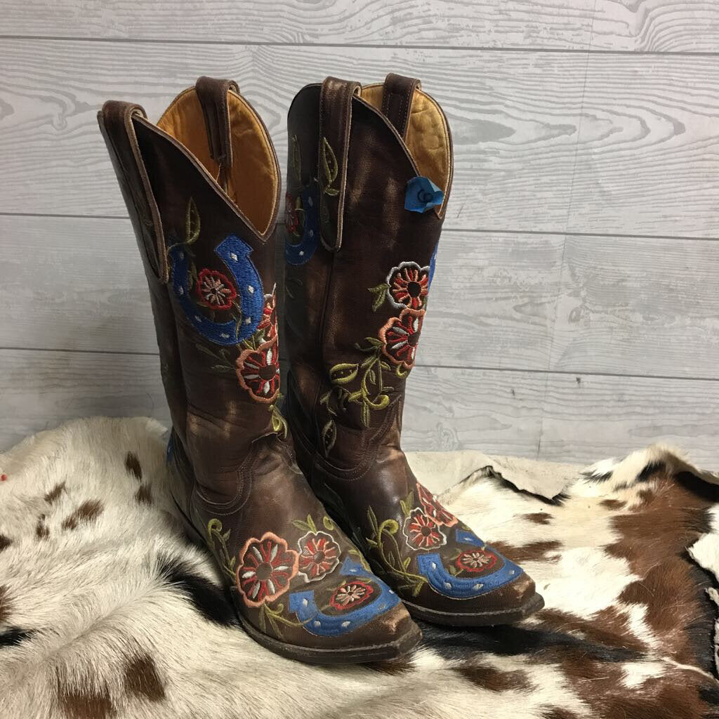 Boots 5-6.5 Old Gringo Blue Horse Sho