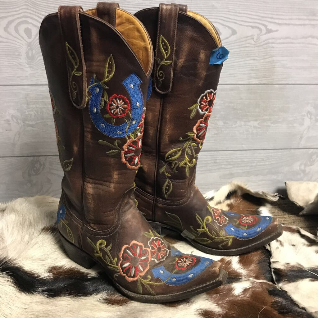 Boots 5-6.5 Old Gringo Blue Horse Sho