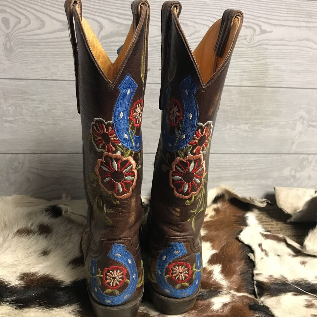 Boots 5-6.5 Old Gringo Blue Horse Sho