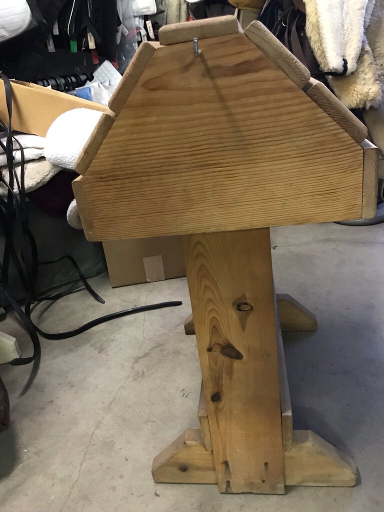 Saddle Stand Raw Wood