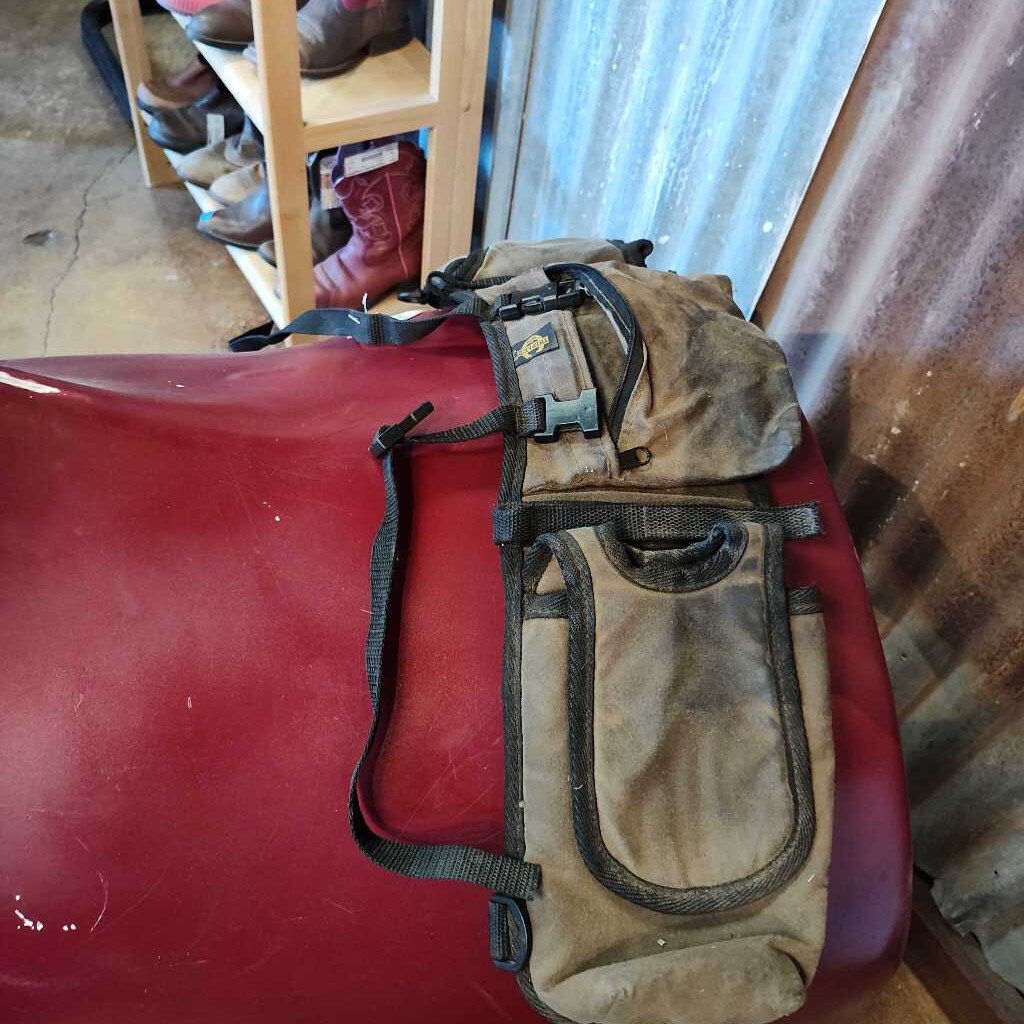 Canvas saddle bag