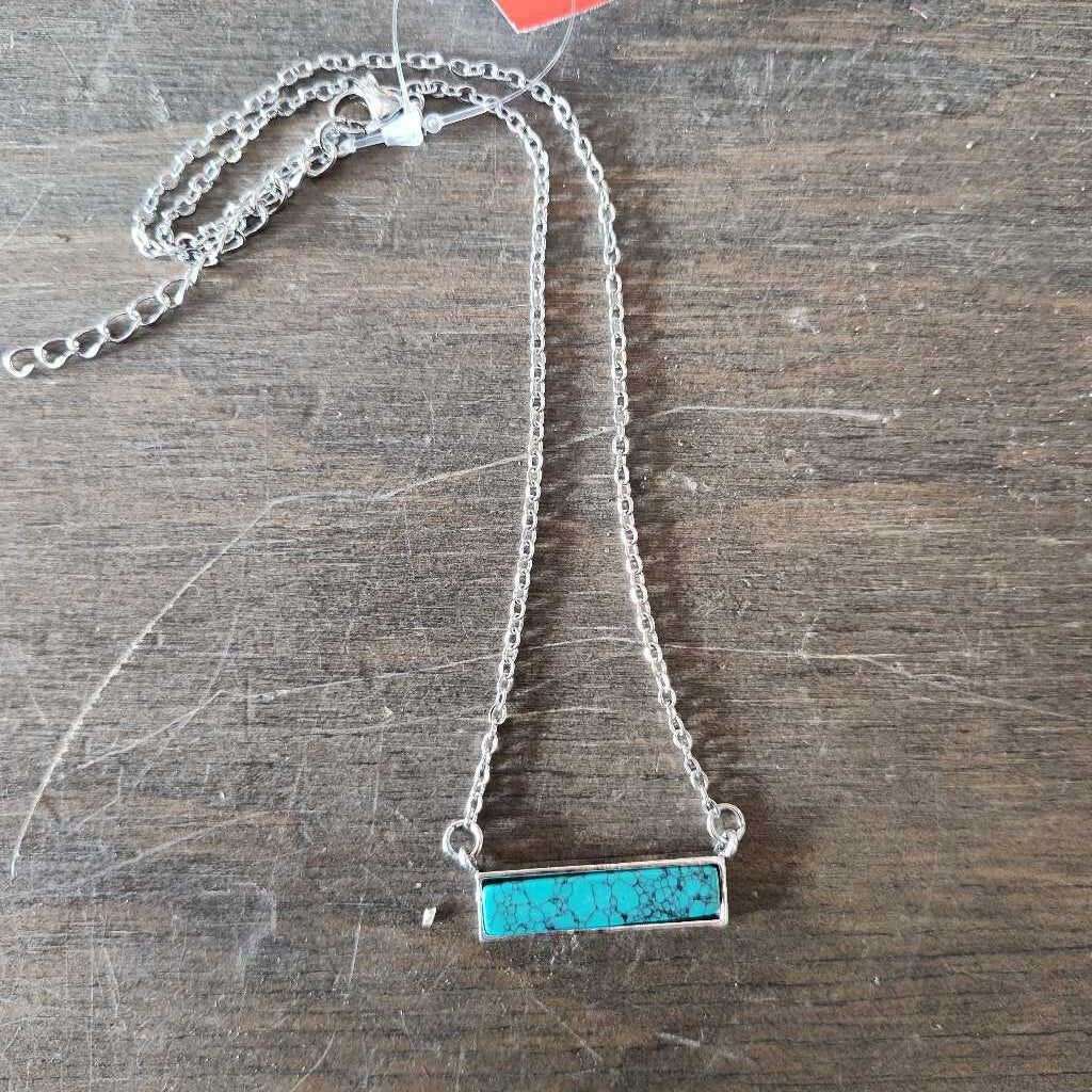 Turquoise stone necklace