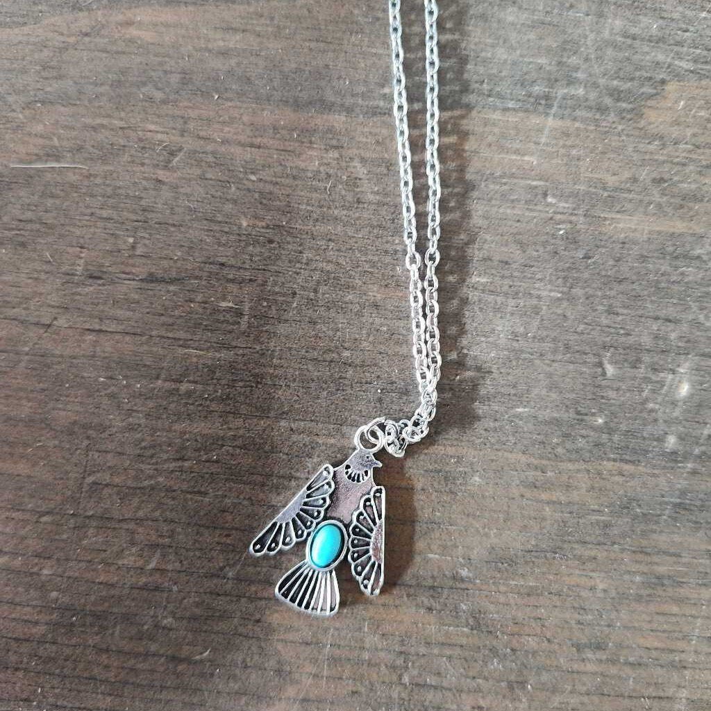 Turquoise stone necklace