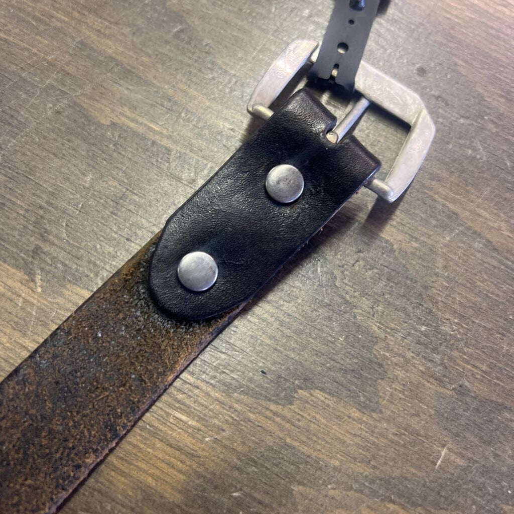 Leather belt- acorn