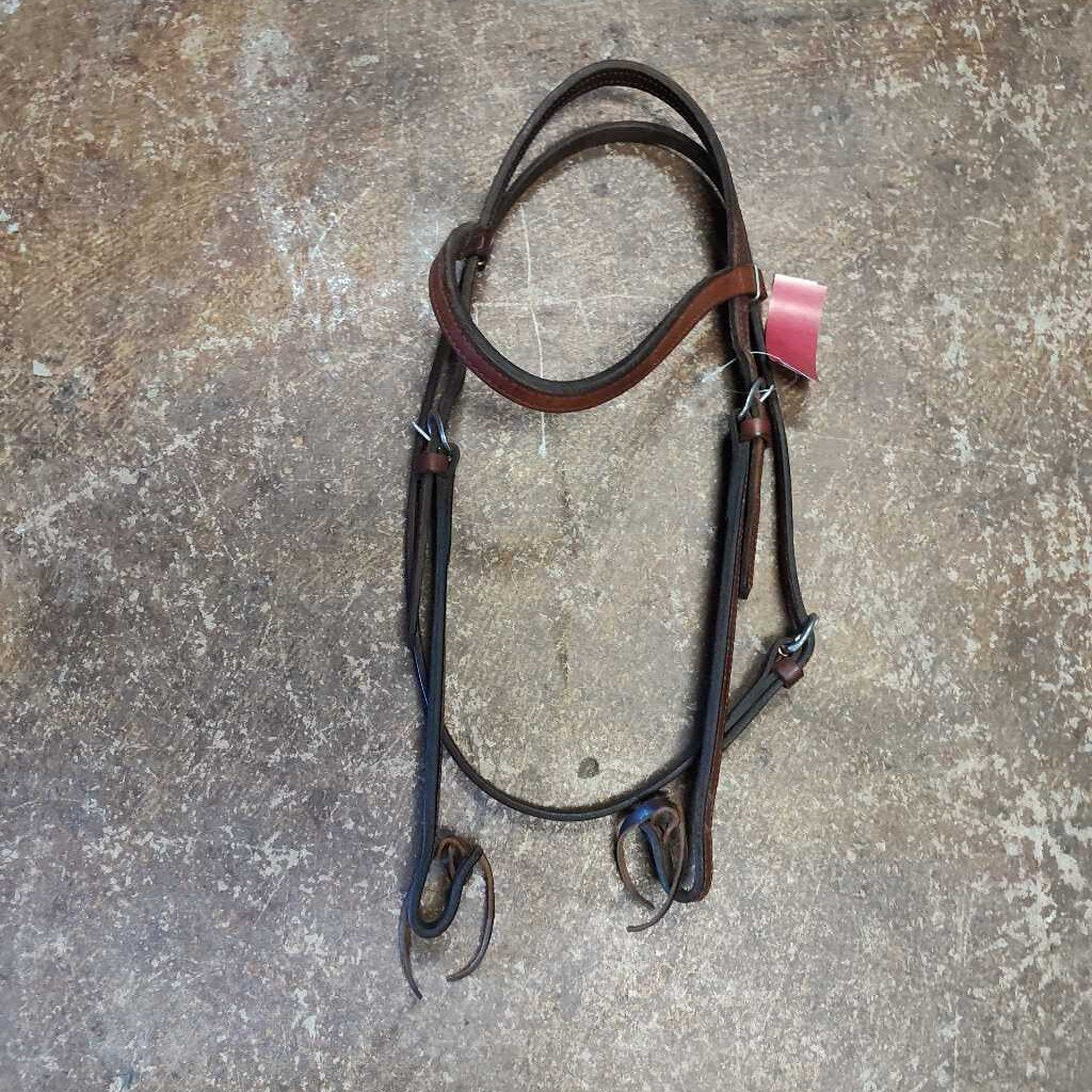 Leather bridle with browband