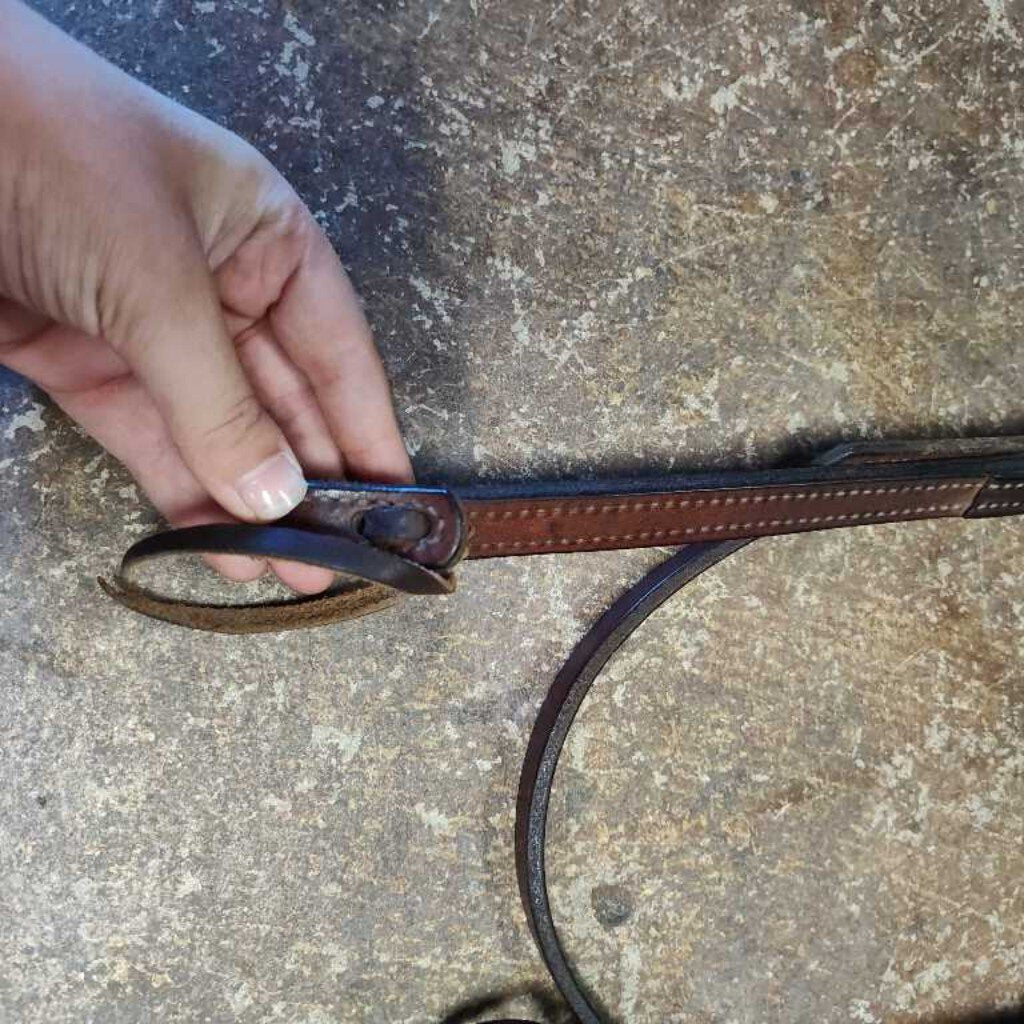 Leather bridle with browband