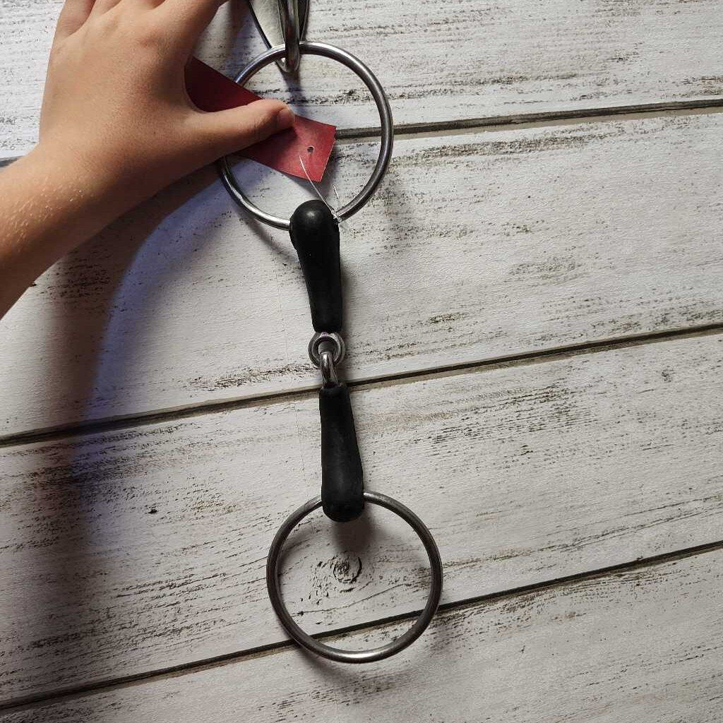 Loose ring- rubber snaffle