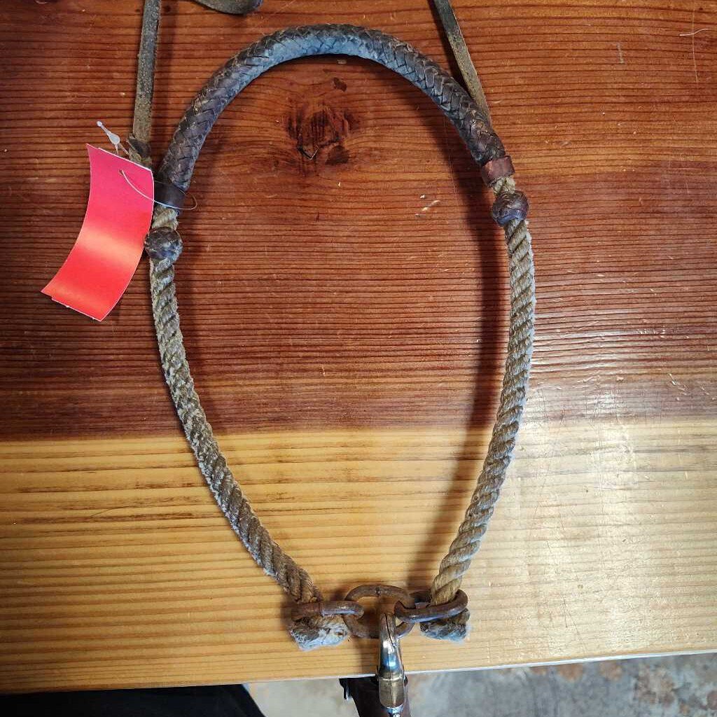 Tie down- rope with leather nose