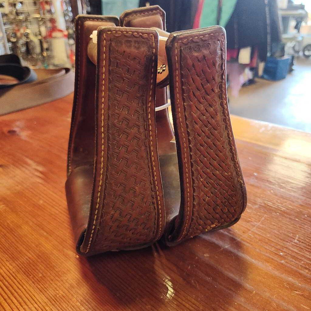 Leather Western Stirrups