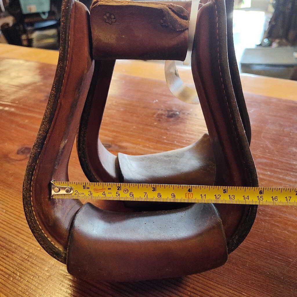 Leather Western Stirrups