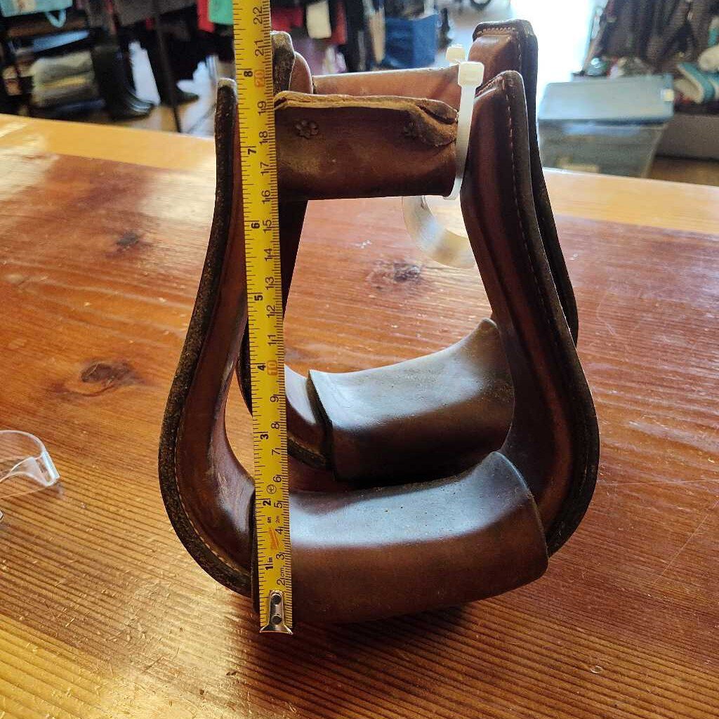 Leather Western Stirrups