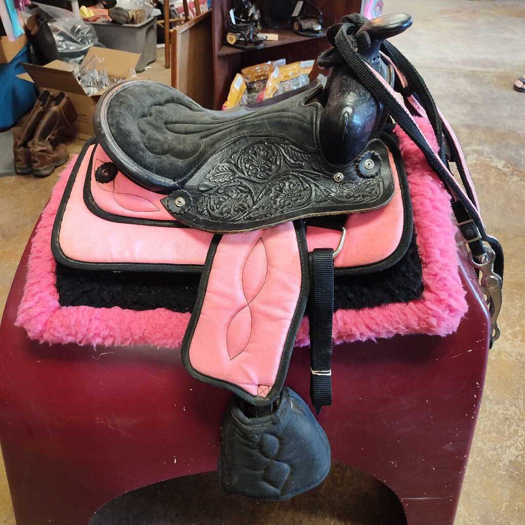 Youth/pony saddle set