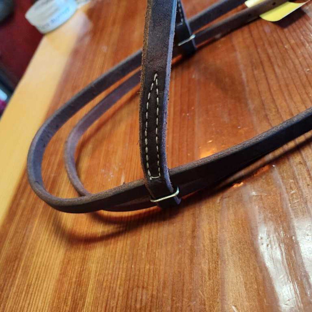 Harness leather with browband