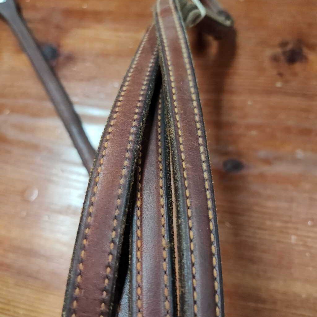 Leather split reins