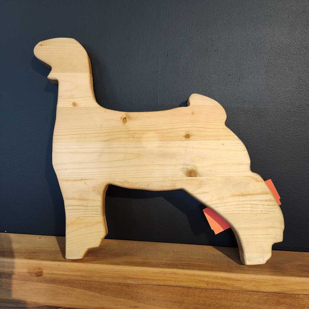 Wood show goat cut out