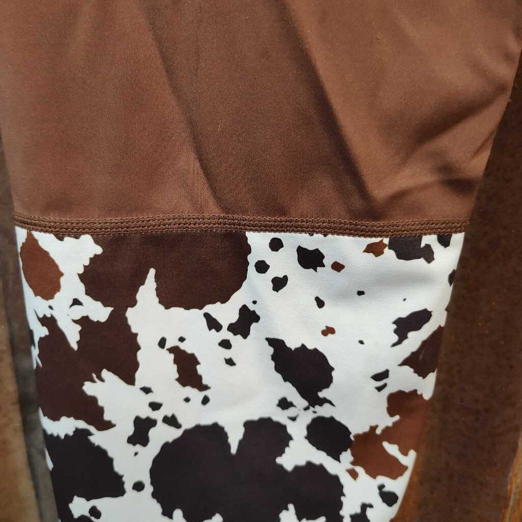 Cow print leggings