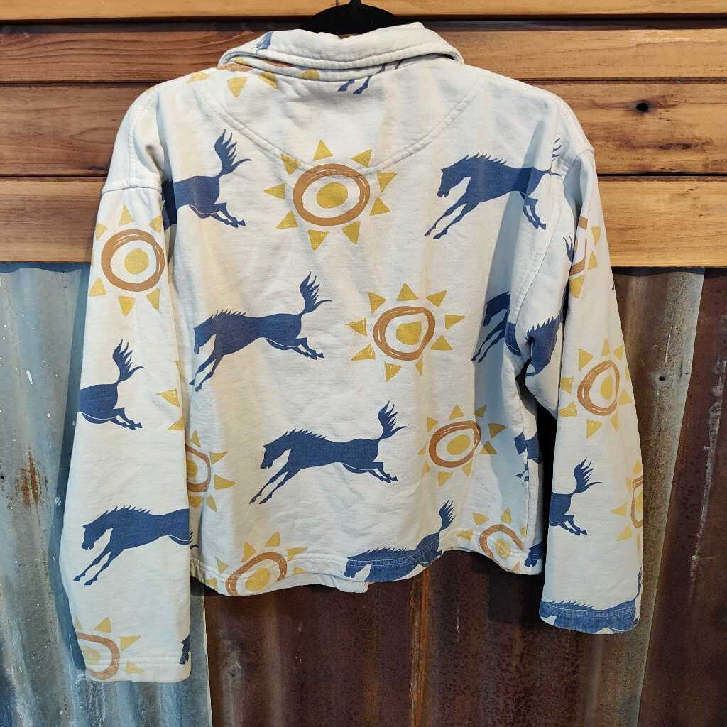 Vintage sweatshirt jacket