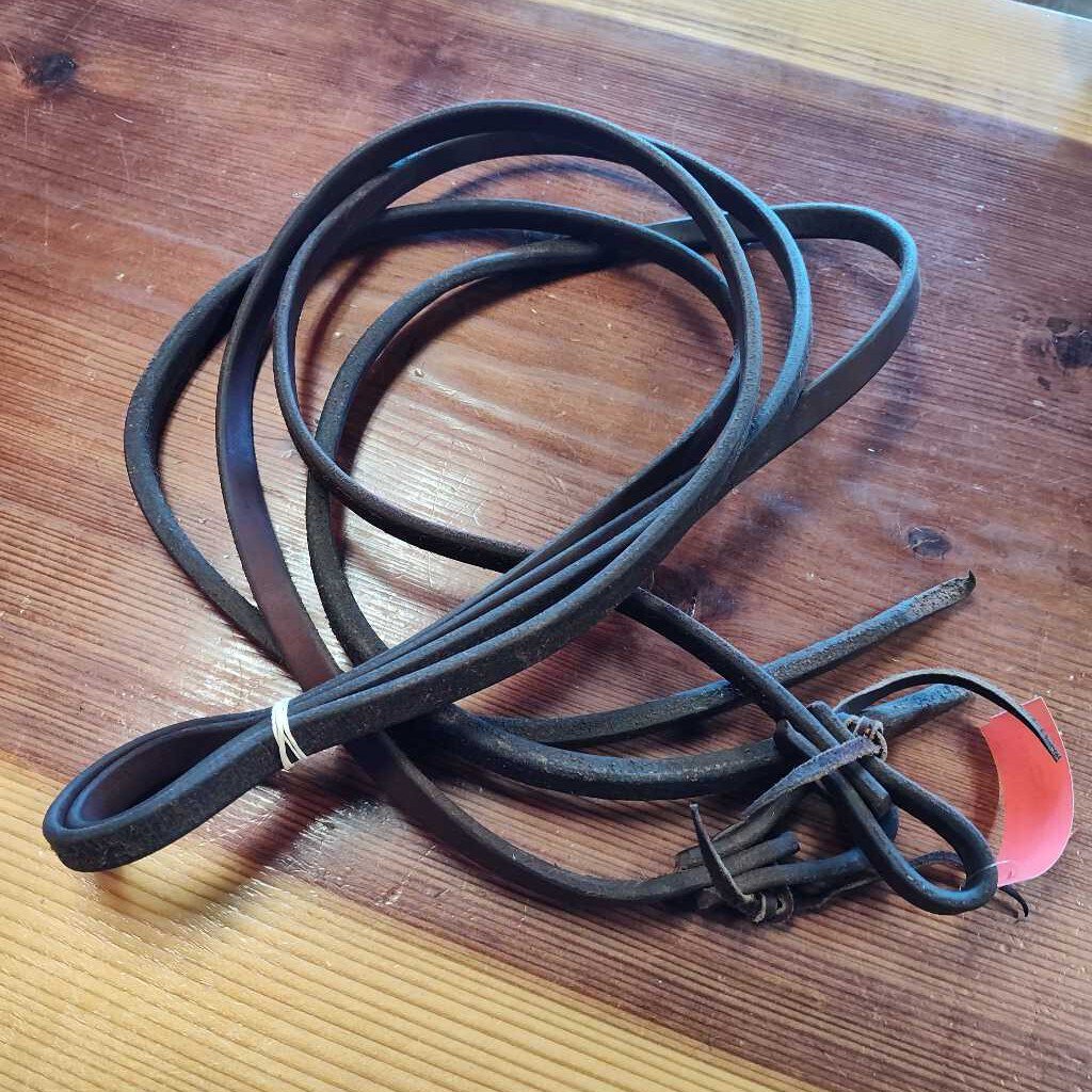 Leather split reins