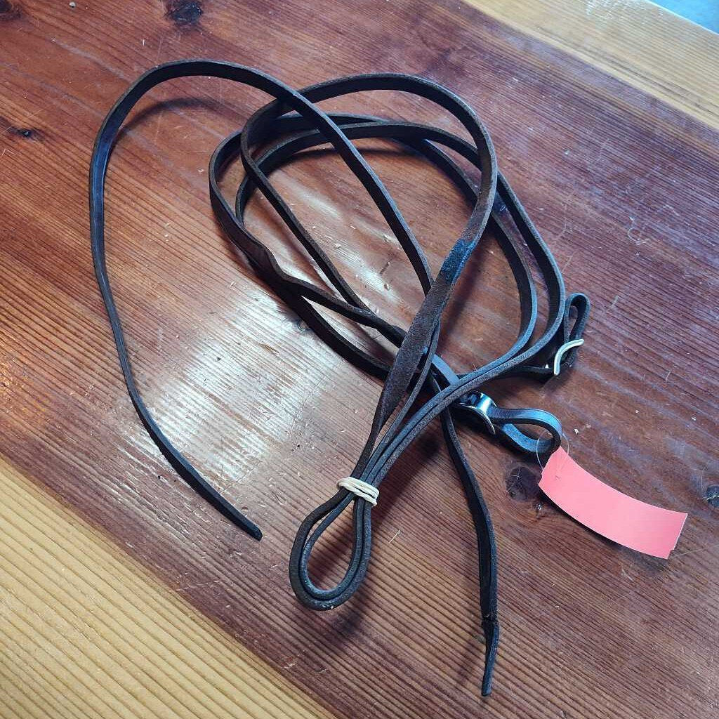 Leather split reins