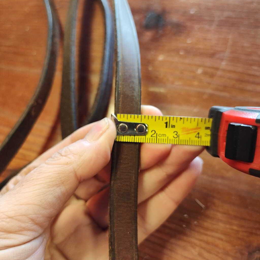 Leather split reins