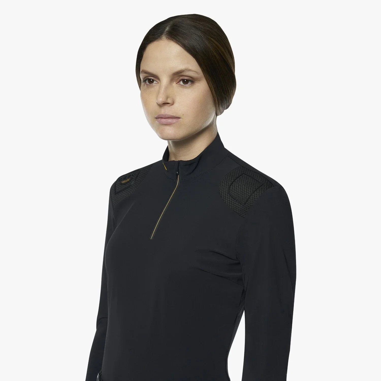 Cavalleria Toscana R-Evo Epaulet L/S Zip Polo