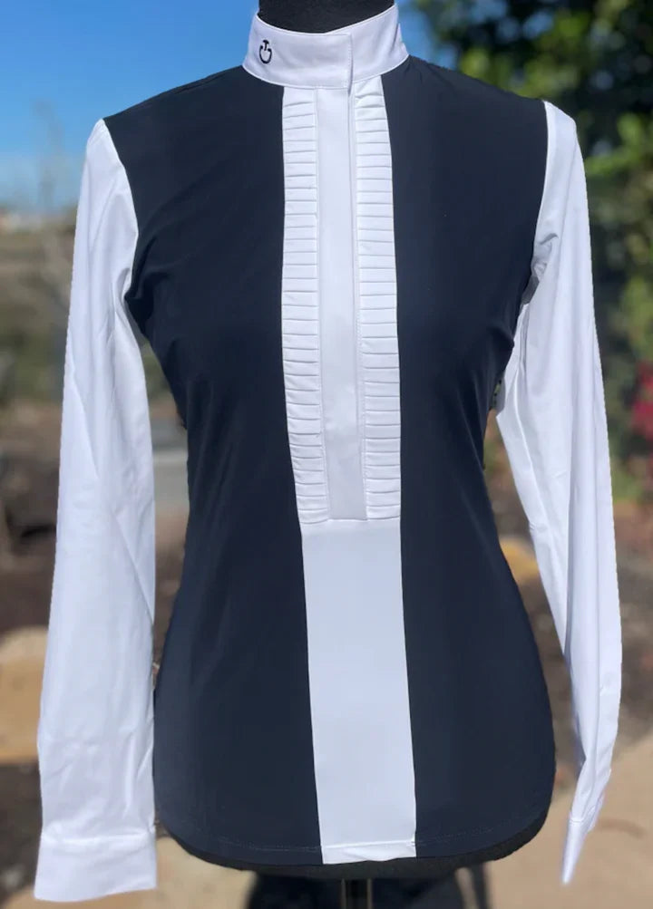 Cavalleria Toscana Pleated Jersey L/S Shirt - New!